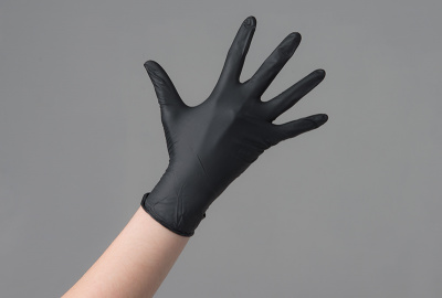 Перчатки нитрил черные медицинские М Safe&Care LN 31-58, M 100 шт/упк
